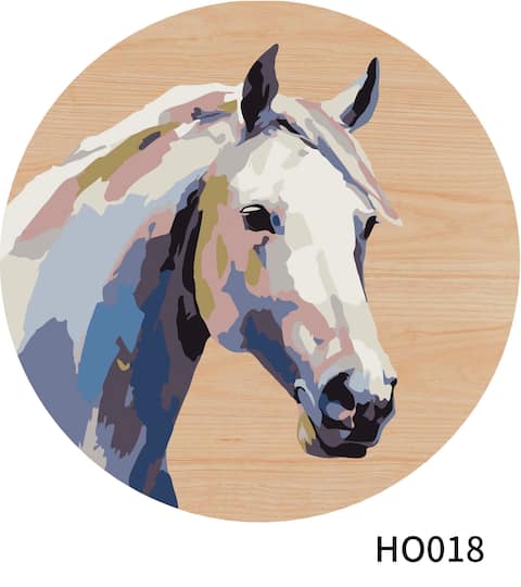 Horse Paint-by-Number Plywood Surface Kit by Artist's Loft®